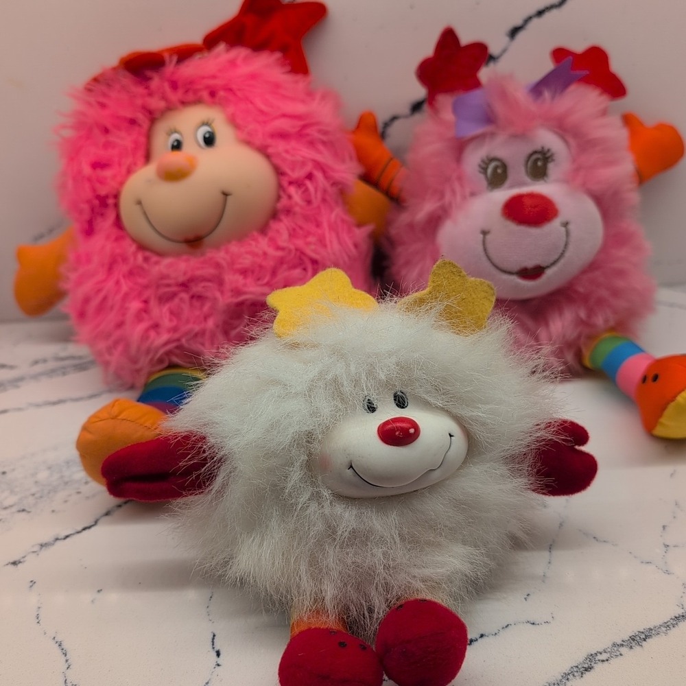Rainbow Brite Plush Sprite Lot Of 3 Hallmark Two Vintage One Modern